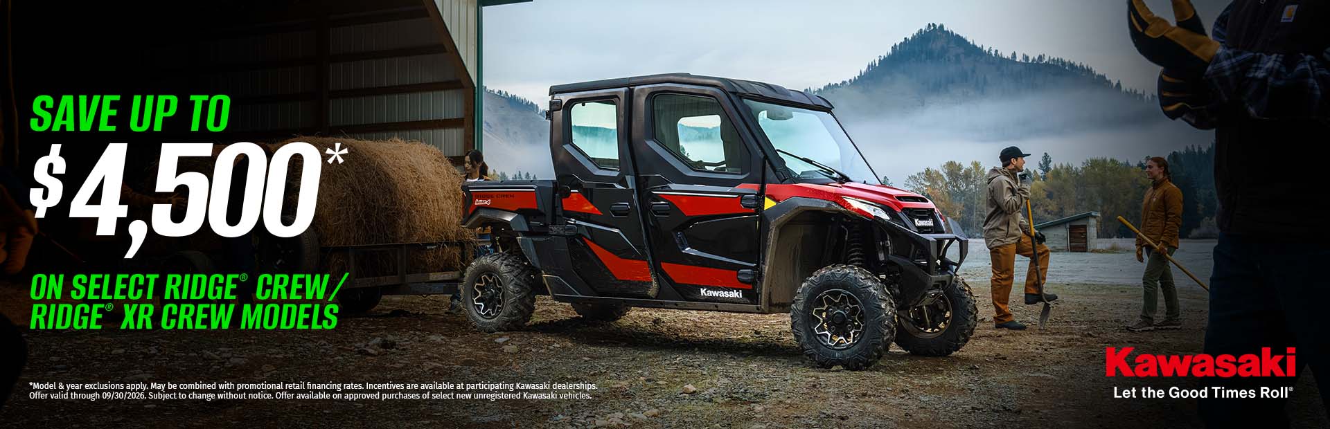 Kawasaki Ridge Crew &mdash; Save up to $4,500